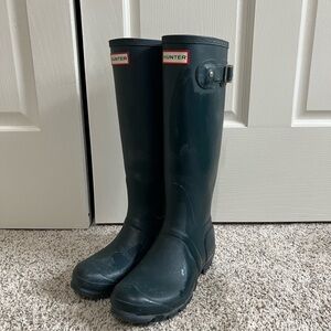 Hunter rain boots tall